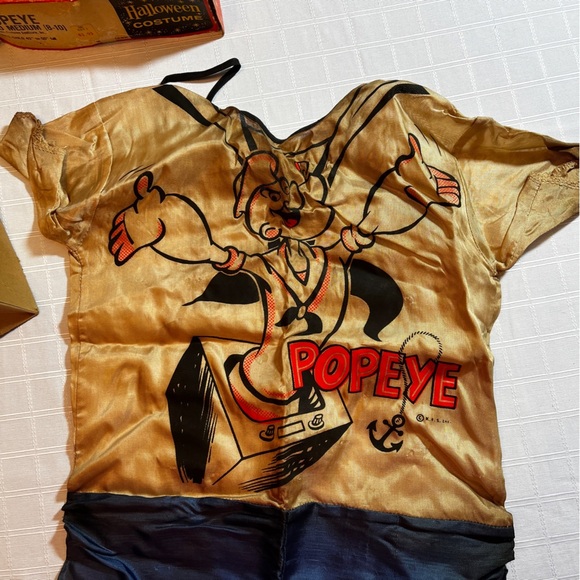 Collegeville Costume Vintage 60's/70's Child's Popeye Costume In Box Collector - Picture 10 of 14